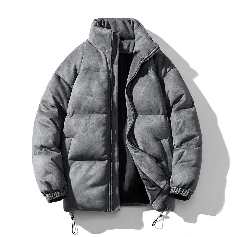 Dusky Color Padded Zipper Jacket