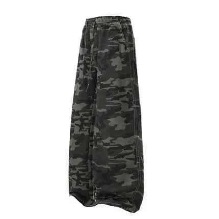 American High Street Camouflage Retro Jeans