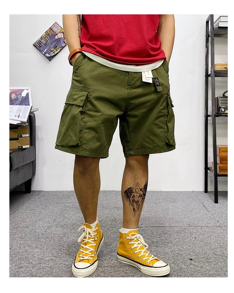Tactical Multi-Pocket Cargo Shorts