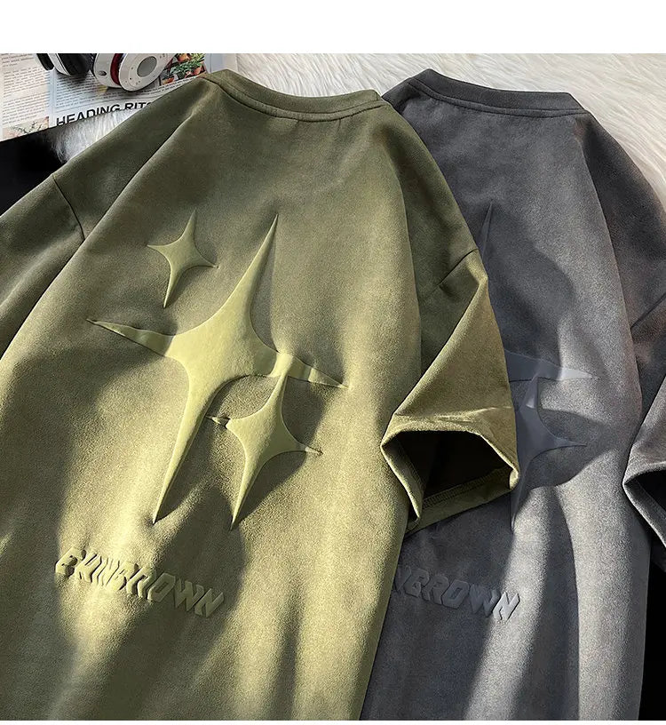 EHNGROWN Polygons Star Shape Short Sleeved T-Shirt