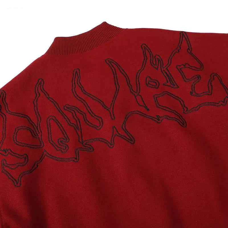 Y2K Versatile Patchwork Hip Hop Varsity Leather Jacket