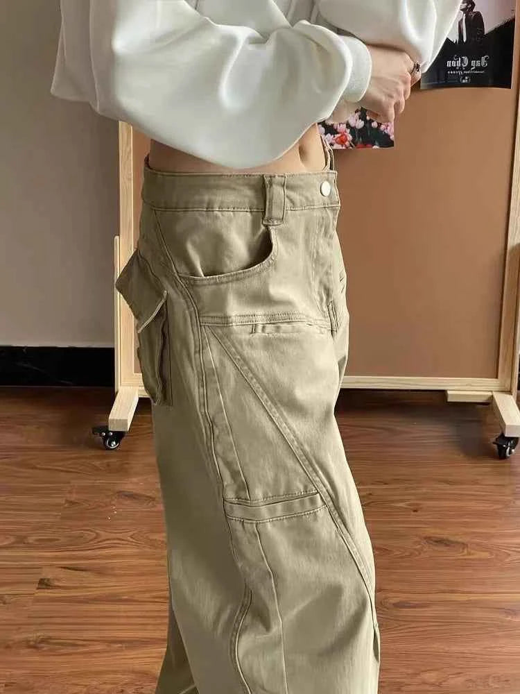 Distressed Detail High Waist Loose Denim Jeans