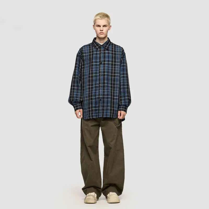 American Classic Oversized Plaid Casual Shirt