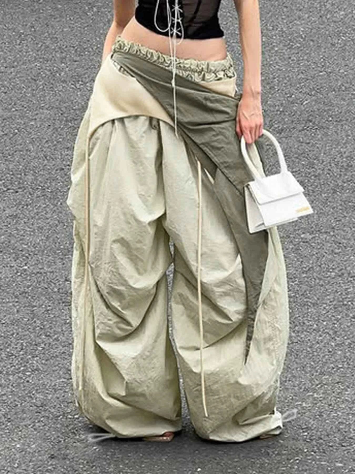 Stylish Streetware Wide Leg Cargo Pants