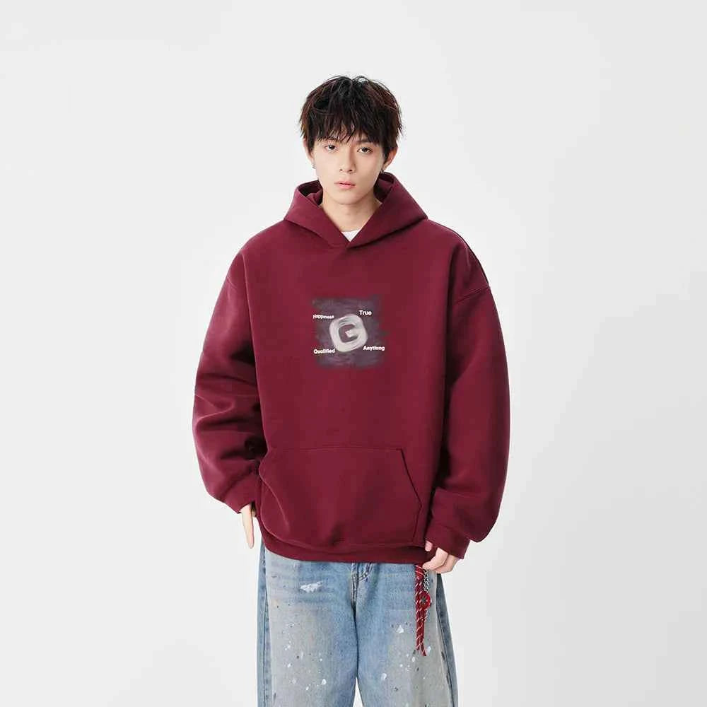 Winter Graphic Art Print Casual Hoodie