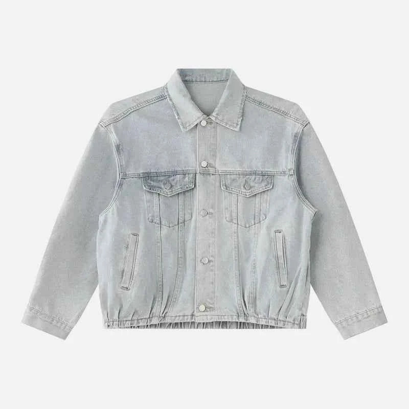 Vintage American Style Denim Workwear Jacket