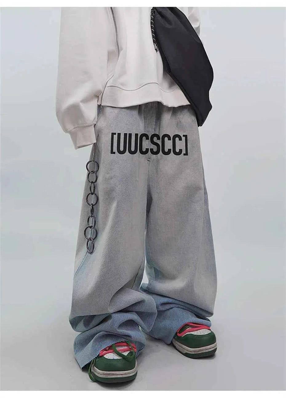 Streetwear Baggy Punk Hip Hop Denim Jeans