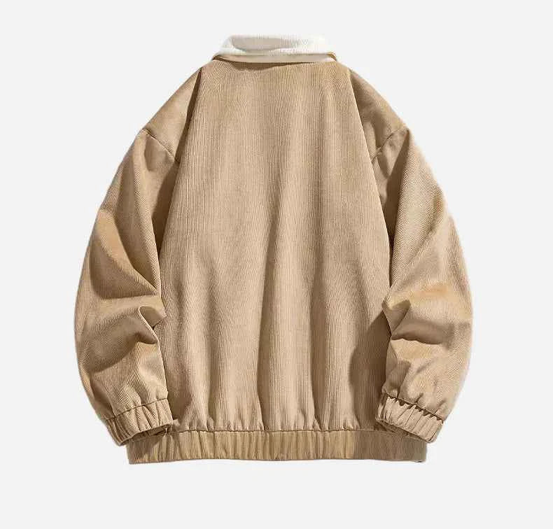 Thick Warm Winter Contrast Collar Utility Jacket