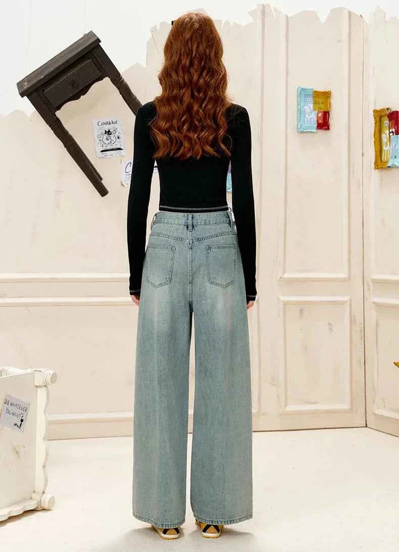 Y2K High-Quality Wide Leg Hip Hop Jeans