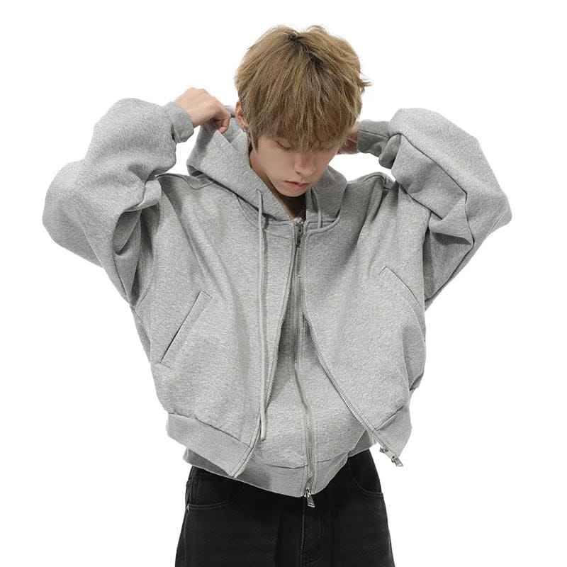 Zip Up Hoodie Double Layered