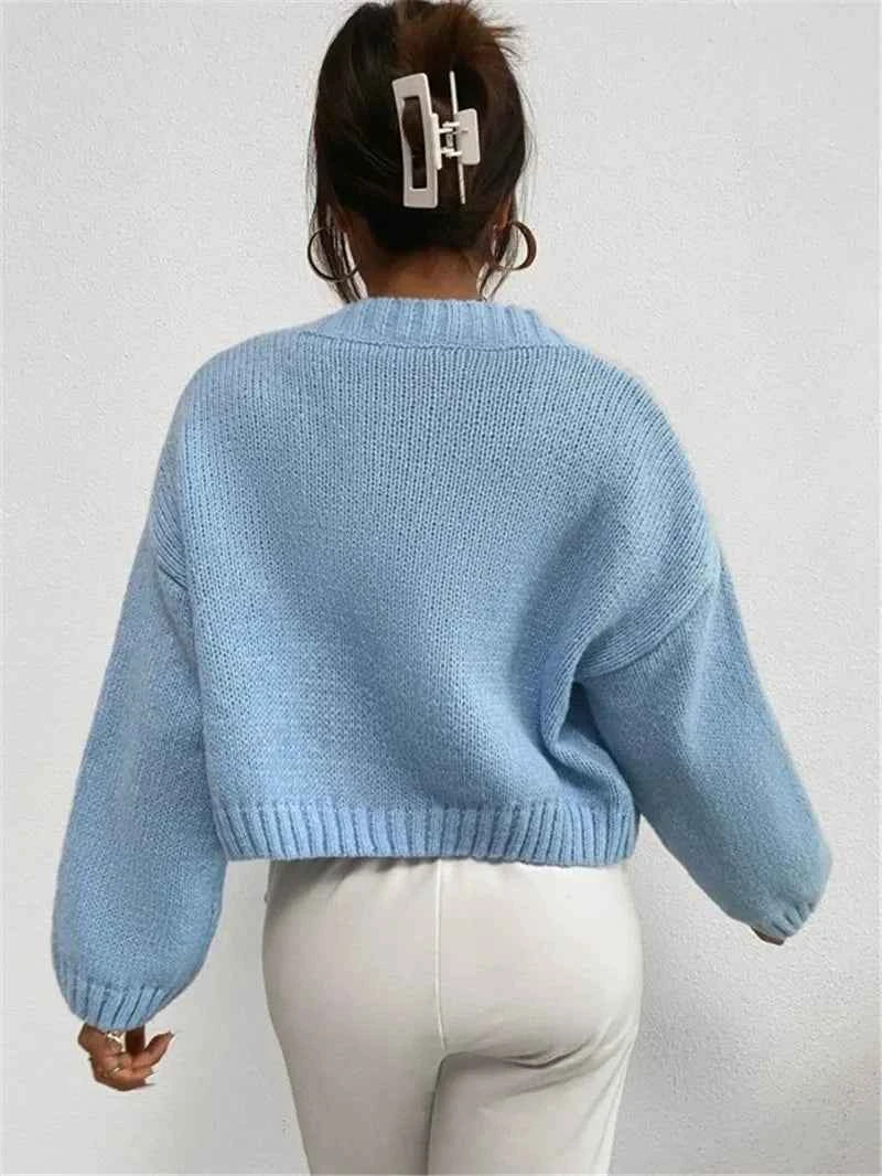 Women Casual Comfort Cloud Knitted Cardigan