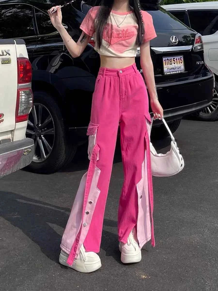 Barbie Patchwork Cargo Pants