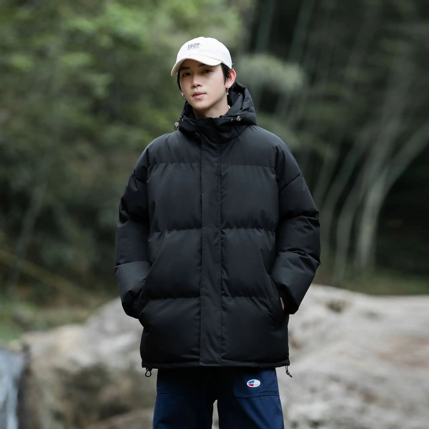 Solid Color Bubble Jacket