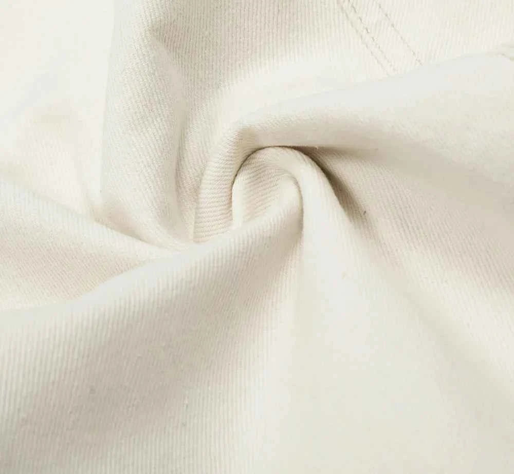 White Streetwear High Street Loose Fit Wide Leg Jeans