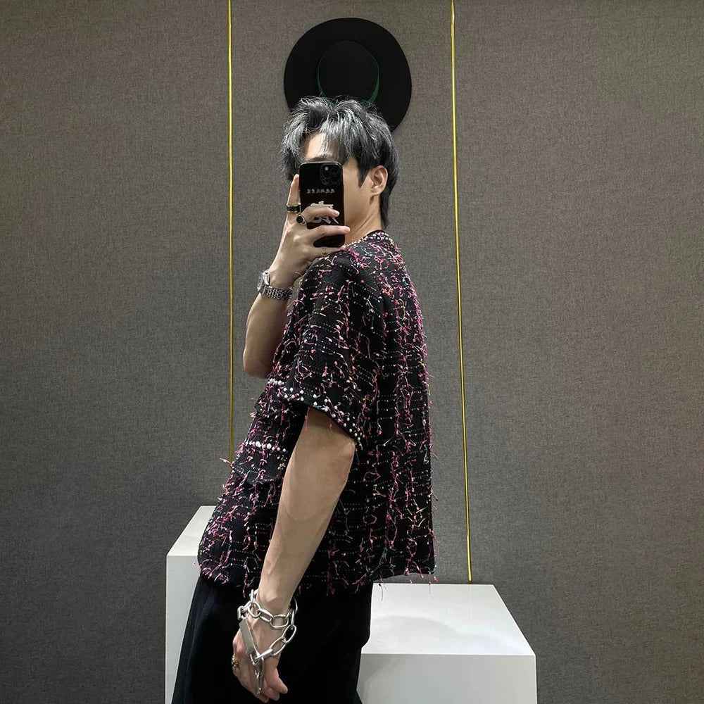 Men Vintage Inspired Beads Tassel Jacket