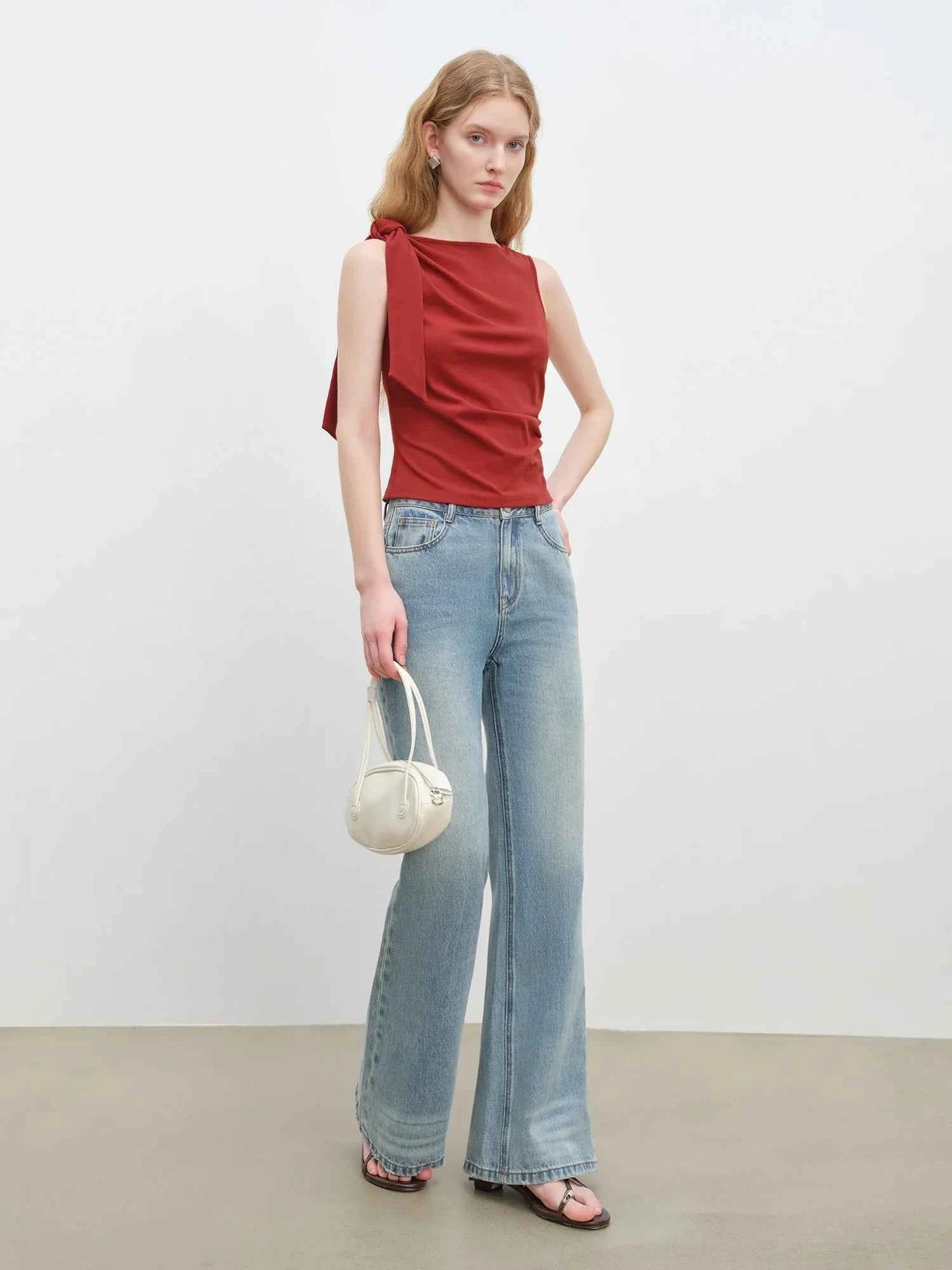 Flare High Waist Light Blue Jeans