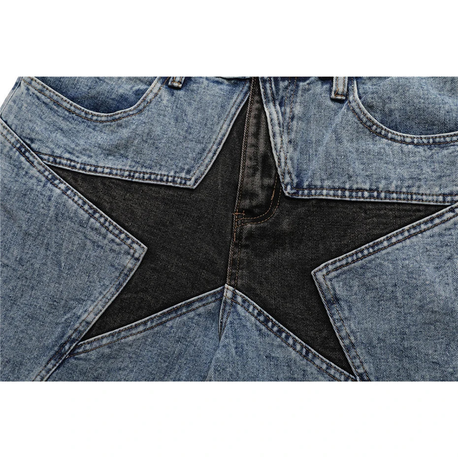 Star Denim Shorts