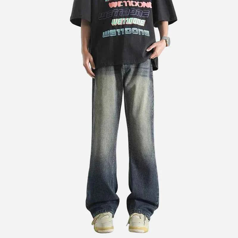 Trendy Ombre Flare Jeans