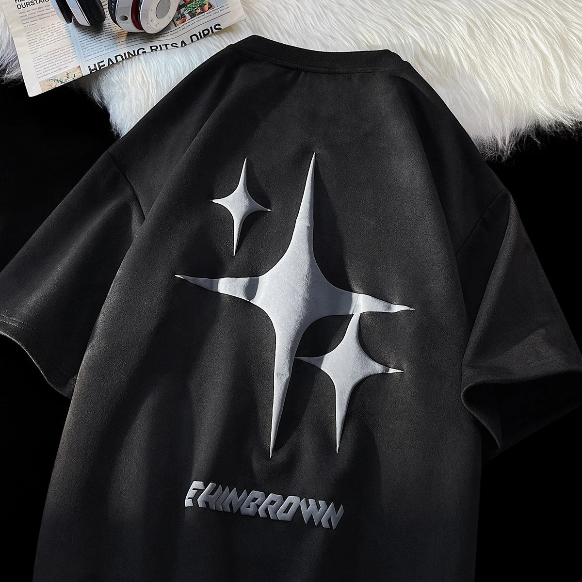 EHNGROWN Polygons Star Shape Short Sleeved T-Shirt