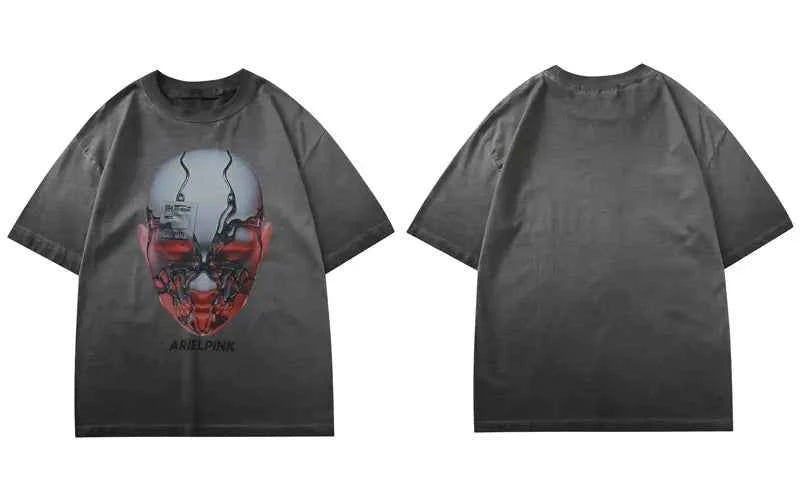 Versatile Gothic Graphic Print Short Sleeve T-Shirt