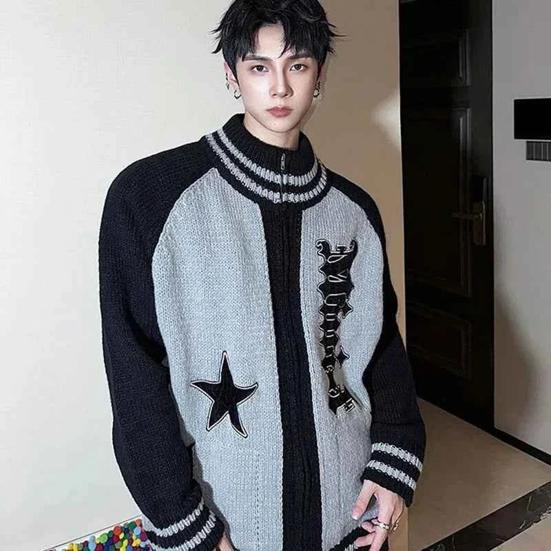 American Vintage Retro Knitted Oversized Cardigan