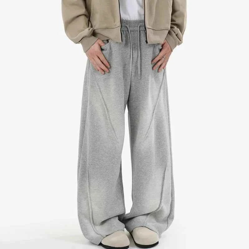 Heavy weight Elastic Straight Leg Sports Sweatpants