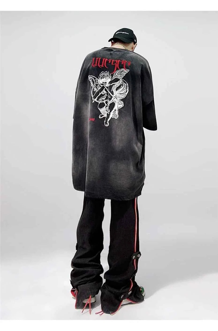 Embroidered Vintage Punk Hip Hop T-Shirt