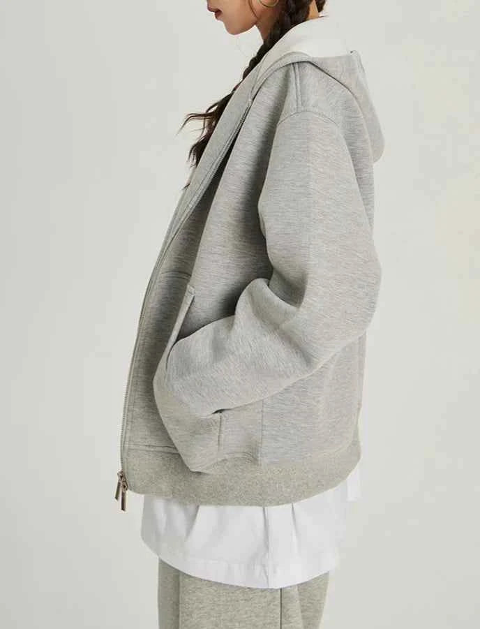 Vintage Cool Loose Fit Zipper Sweatshirt