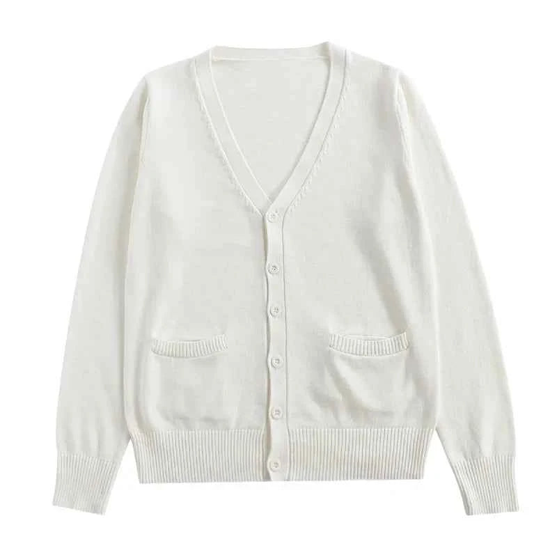 Women Casual Comfort V-Neck Knitted Cardigan