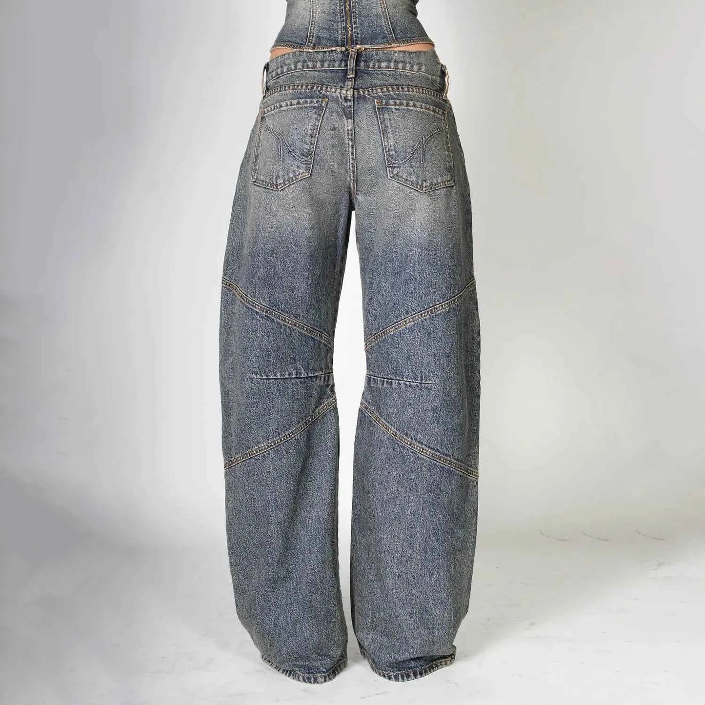 High Waist Vintage American Style Jeans