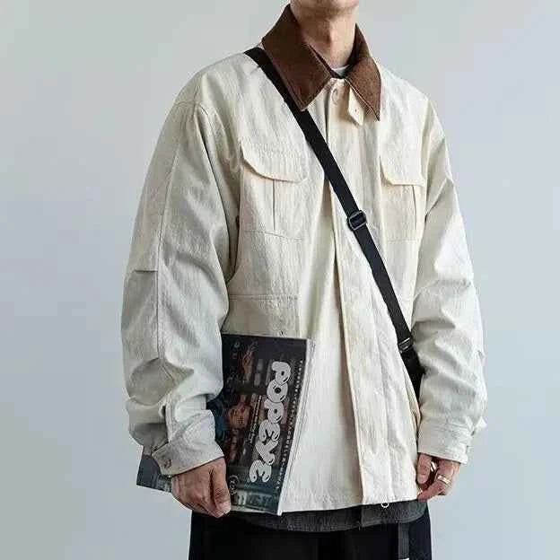 Men Classic Trendy Loose Retro Jacket