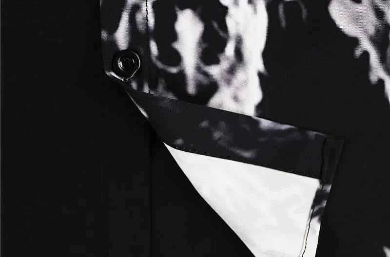 Y2K Gothic Punk Patchwork Long Sleeve Shirt