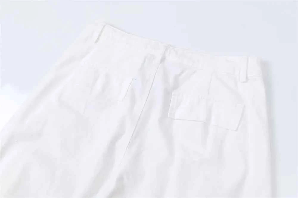 Cozy Casual Solid Color Retro Drawstring Waist Pants