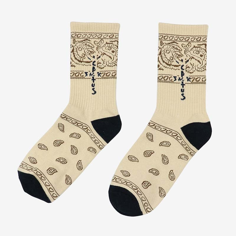 Cactus Jack Bandana Pattern Crew Socks