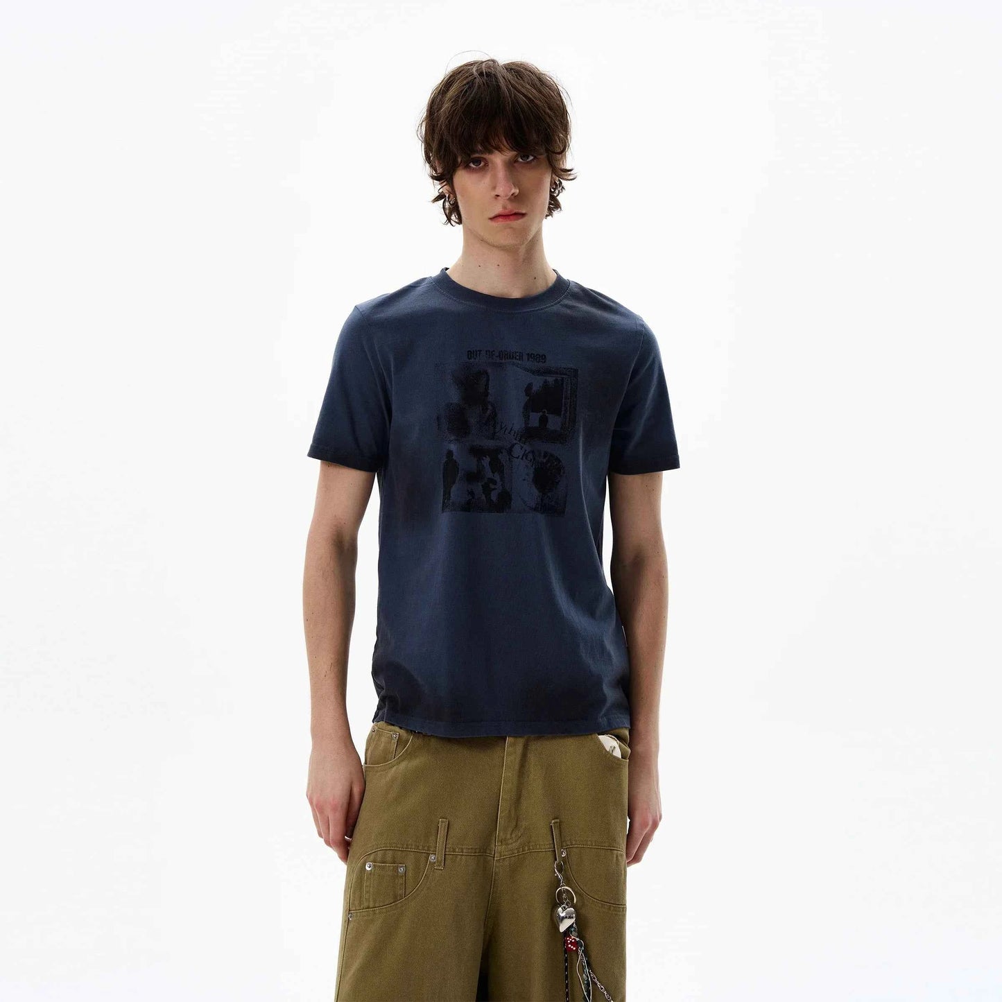 Plush Retro Red Short Sleeve Vintage T-Shirt