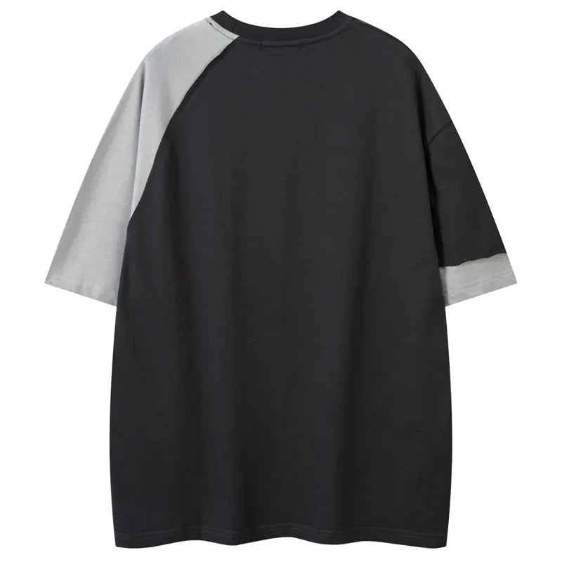 Long-lasting Graphic Patchwork Hip Hop Sport T-Shirt