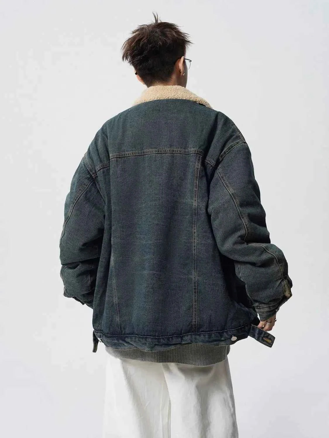 High Quality Thickened Cotton Denim Jacket
