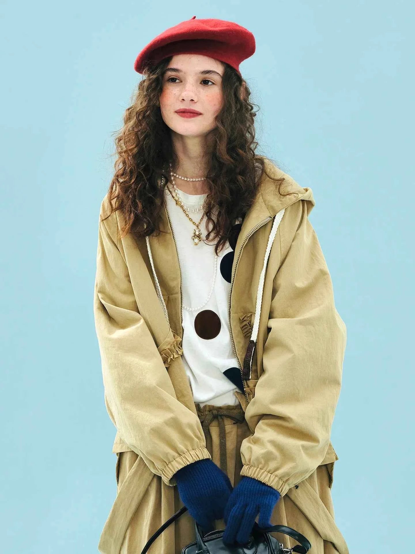 Trendy Casual Loose Hooded Windbreaker Jacket