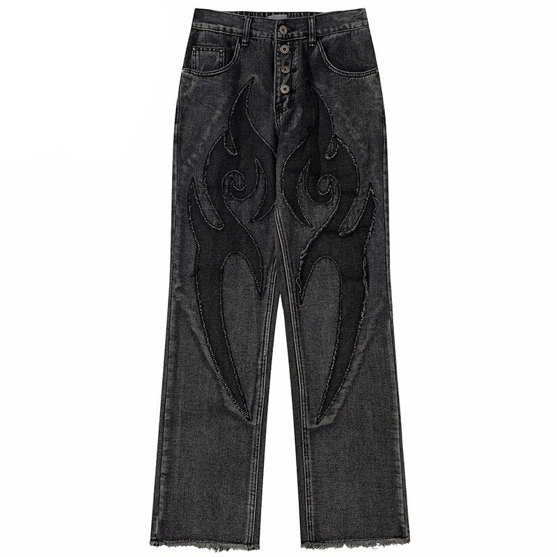 Oak Fire Flame Party Wear Pant