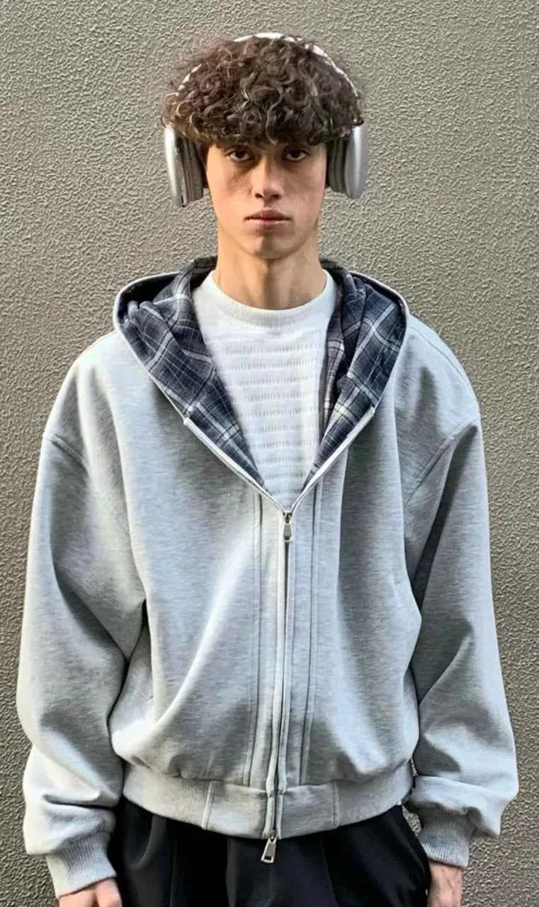 Effortless Retro American Style Hooded Sweatshirt