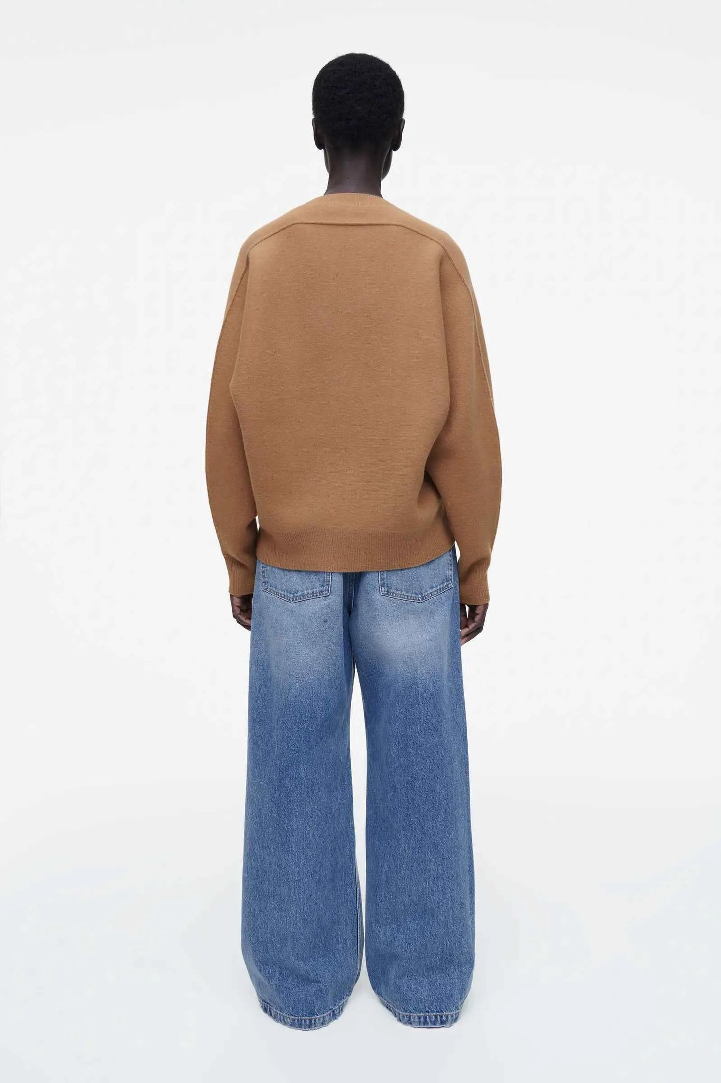 Ethereal Spring Style Reversible Crew Neck Sweater