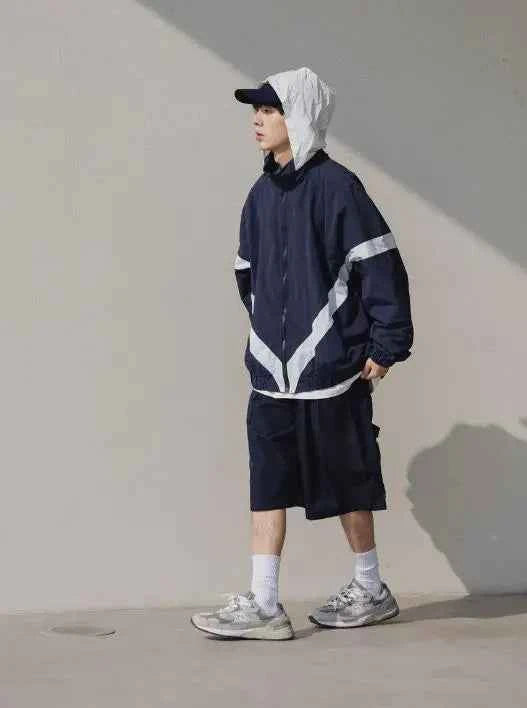 Waterproof Patchwork Varsity Jacket