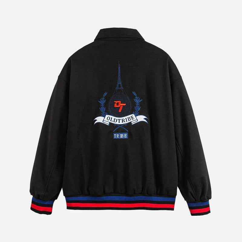 Y2K Casual Embroidered Varsity Baseball Jacket