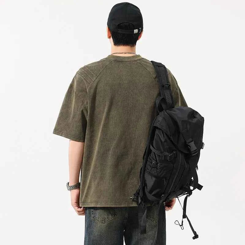 Elevated Comfort Vintage Loose Casual Short Sleeve T-Shirt