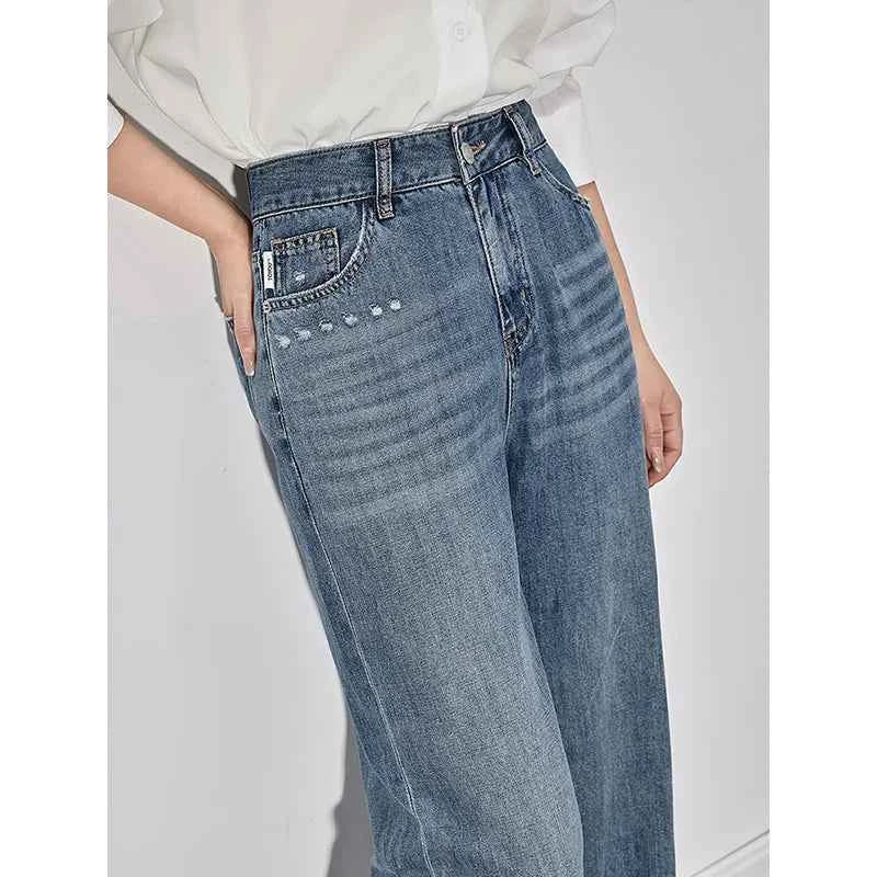 Handmade Wide Leg Denim Jeans