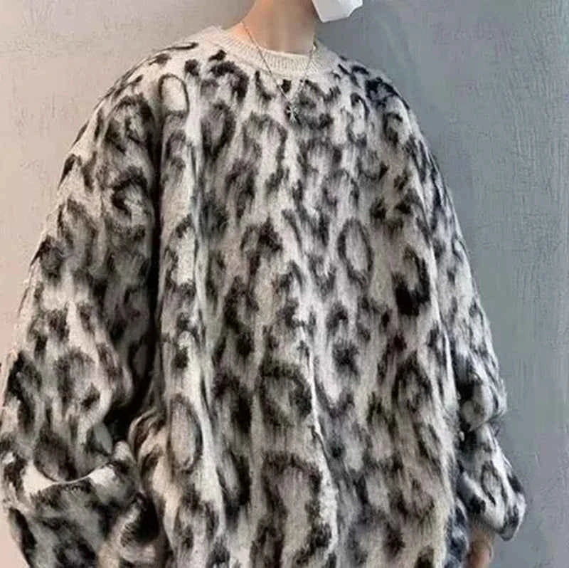 Trendy Cozy Vintage Classic Knit Mohair Sweater