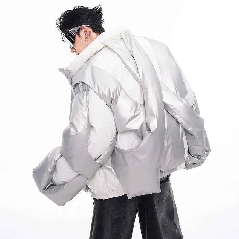 Thick Asymmetric Windproof Jacket