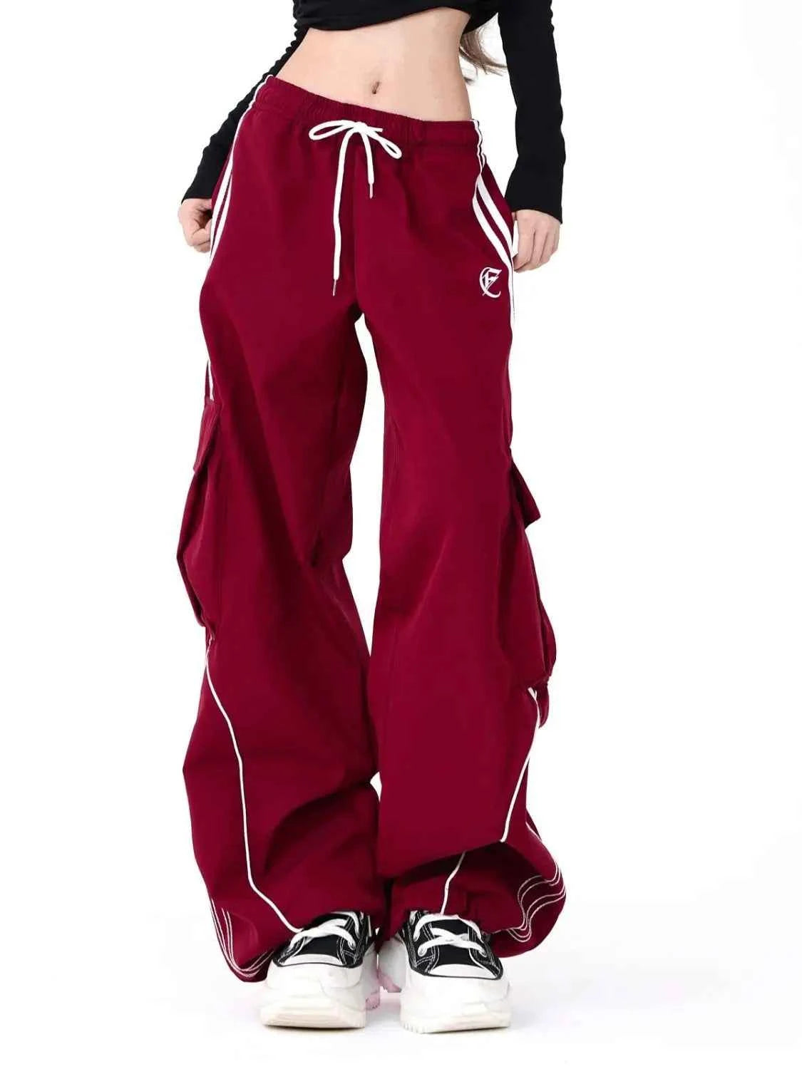 Vintage American Style Hip Hop Cargo Sweatpants