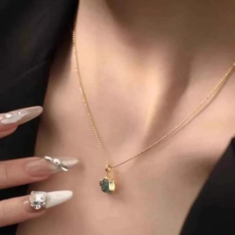 Vintage Sterling Gold Flower Necklace