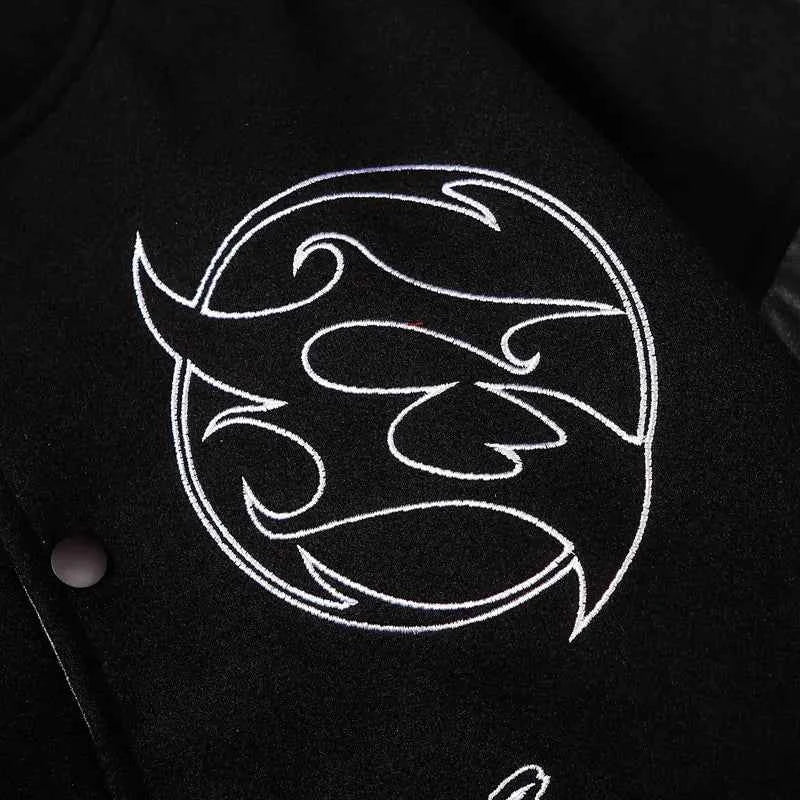 Y2K Versatile Patchwork Hip Hop Varsity Leather Jacket